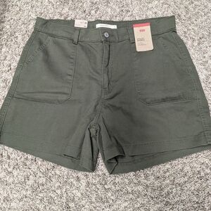 Olive Green Women's Shorts
